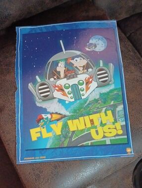 $4 Add-on Phineas & Ferb Poster - Fly With Us!